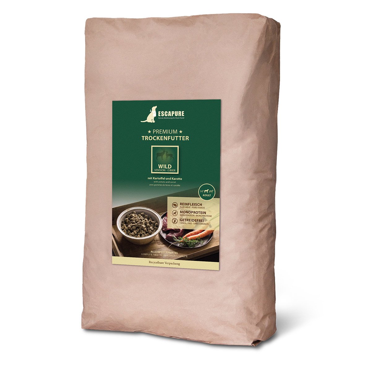 ESCAPURE Wild Premium Trockenfutter 2x12kg von Escapure