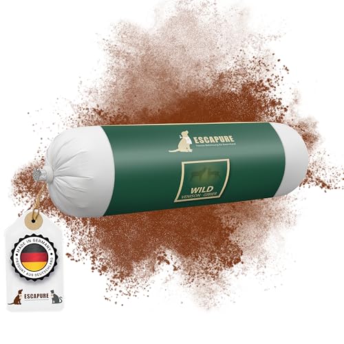 Escapure Nassfutter Wurst mit Wild 800g - Delikatessrollen mit 91% Fleischanteil - Ergänzungsfuttermittel für Hunde in Wurstform - Hunde Fleischrollen - getreidefreie Hundewurst mit Hirsekuchen Escapure Nassfutter Wurst mit Wild 800g - Delikatessrollen mit 91% Fleischanteil - Ergänzungsfuttermittel für Hunde in Wurstform - Hunde Fleischrollen - getreidefreie Hundewurst mit Hirsekuchen von Escapure