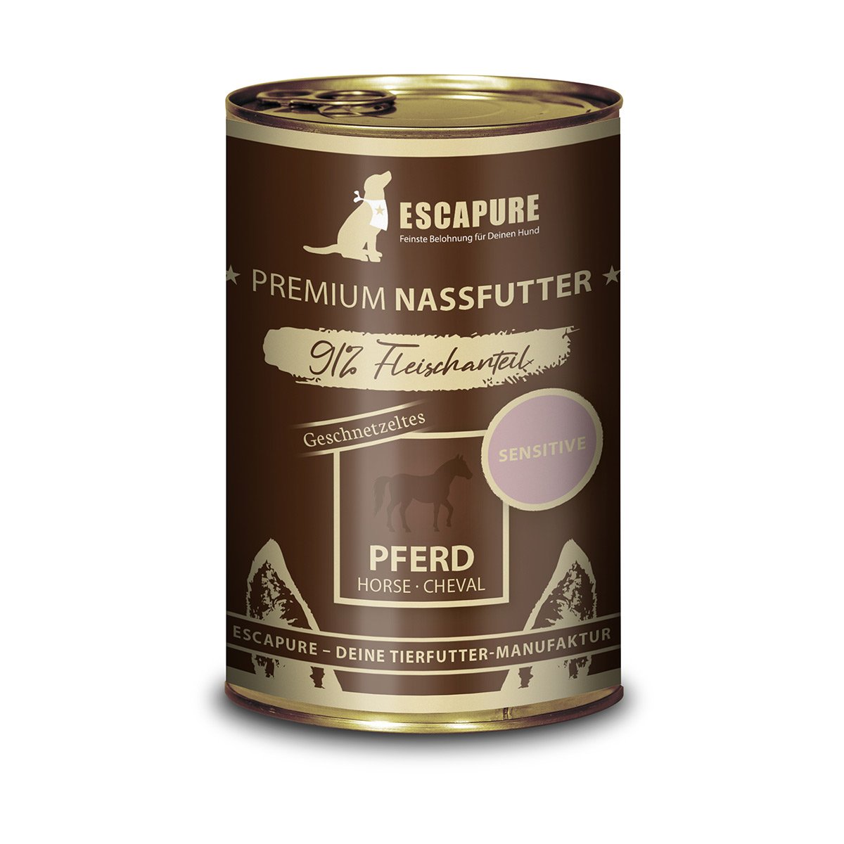 Escapure Pferde Geschnetzeltes Menü 6x400g Escapure Pferde Geschnetzeltes Menü 6x400g von Escapure