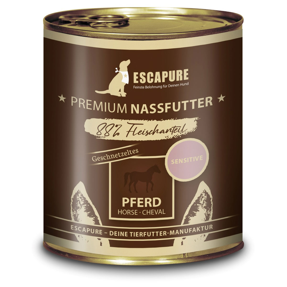 Escapure Pferde Geschnetzeltes Menü 6x800g von Escapure