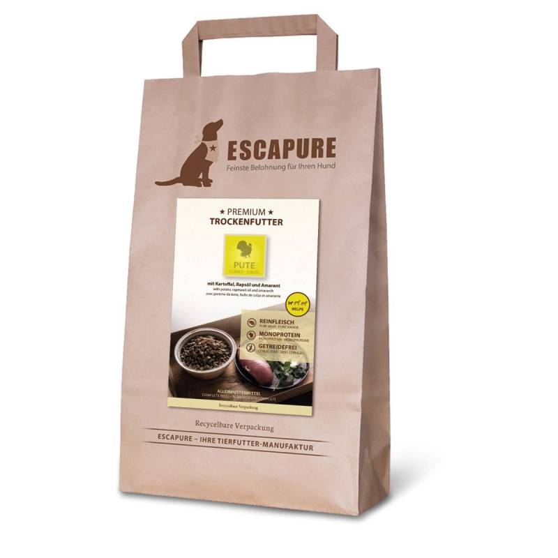 Escapure Pute Premium Trockenfutter Welpe 1,5kg von Escapure