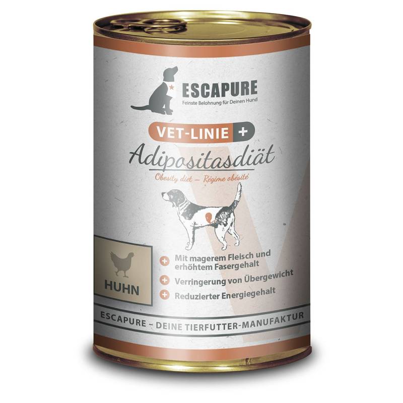 Escapure VET-Adipositas-Diät Hähnchen 6x400g von Escapure Vet