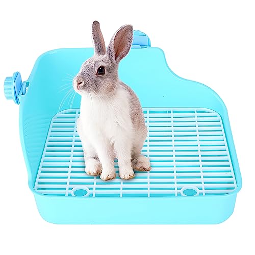 Corner Rabbit Litter Tray Ecke Toilette Haus,Hasentoilette für Töpfchentraining Kaninchen Toilette Ecke aus Plastik für Baby-Kaninchen Chinchillas kleine Meerschweinchen Frettchen Corner Rabbit Litter Tray Ecke Toilette Haus,Hasentoilette für Töpfchentraining Kaninchen Toilette Ecke aus Plastik für Baby-Kaninchen Chinchillas kleine Meerschweinchen Frettchen von Esenlong