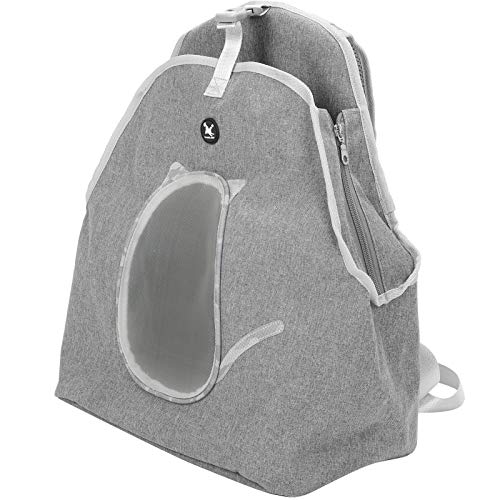 Esenlong Haustier-Tragetasche, atmungsaktive Hunde-Fronttasche, verstellbarer Riemen, Katzentragetasche (grau) von Esenlong