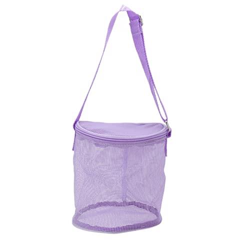 Esenlong Kleintier-Tasche, atmungsaktive Hamster-Tragetasche mit verstellbaren Schultergurten, Hamster-Schultertasche mit abnehmbarem Kissen für den Außenbereich (lila) von Esenlong