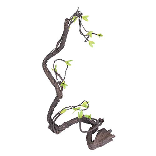 Esenlong Künstliche Reptilien Reben Climber Flexible Dschungel Wald Biegen Zweig Terrarium Käfig Dekoration (Braun Gelb Grün) von Esenlong