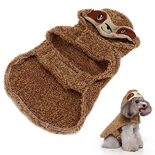 Hunde-Kapuzenpullover-Kostüm, warme Haustierkleidung mit Hut für kleine, mittelgroße Hunde (M) von Esenlong