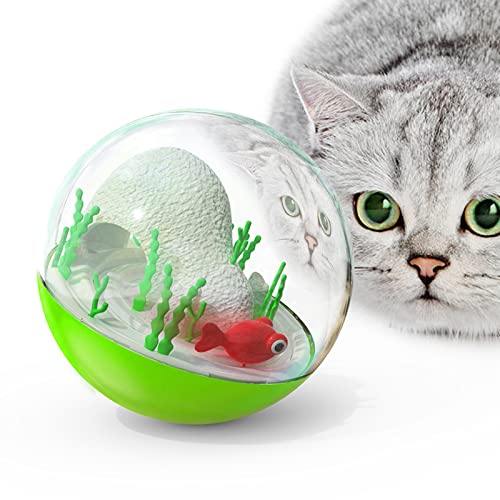 Katzen-Ballspielzeug, interaktives Spielzeug, elektrische Katze, Ozeanball, Katzenrotation, interaktives Spielzeug (grün) von Esenlong