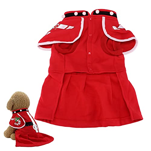 Weihnachtskostüm für Hunde, dicke, warme Weihnachtskleidung für kleine, mittelgroße und große Hunde (M) von Esenlong