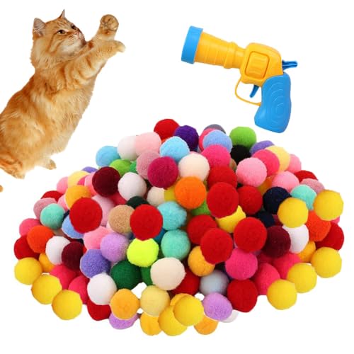 Esforzarse 100 Stück interaktives Katzenspielzeug, interaktives Spielzeug für Katzen zum Aufhängen, Plüschbälle, Spielzeug für Katzen Esforzarse 100 Stück interaktives Katzenspielzeug, interaktives Spielzeug für Katzen zum Aufhängen, Plüschbälle, Spielzeug für Katzen von Esforzarse
