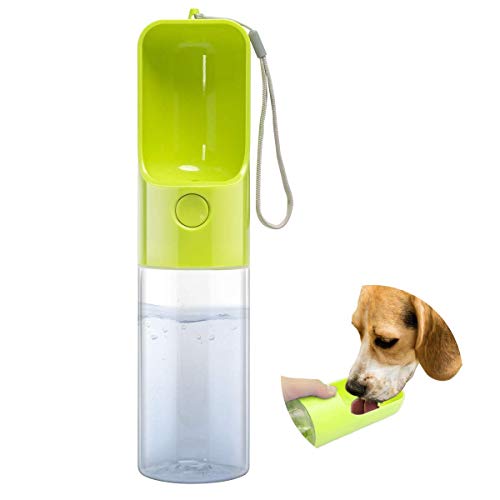 Esing Hunde-Wasserflaschenspender, Wasserflasche für Hunde, tragbare Wasserflasche für Spaziergänge, Reisen, Haustier-Trinkbecher, 425 ml von Esing