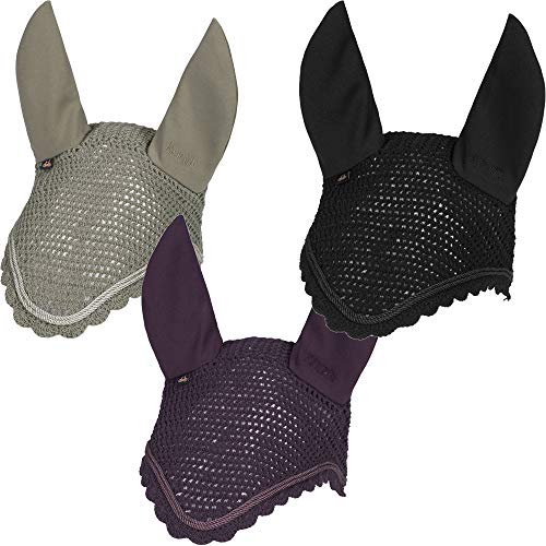 Eskadron Heritage Fliegenohren Crystal in ivorygrey, Black, deepberry, Größe:Warmblut, Farbe:ivorygrey von Eskadron