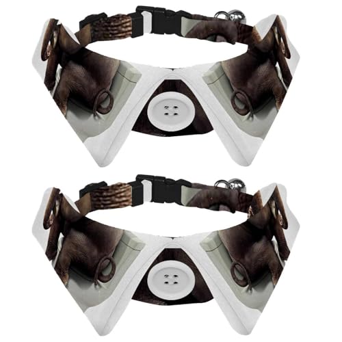 Eslifey Hundehalsband mit Fliege und Glöckchen, lustiger Elefant, der auf der Toilette sitzt, verstellbares Revers-Design, Katzenfliege, Halsband für kleine Haustiere, 2 Stück Eslifey Hundehalsband mit Fliege und Glöckchen, lustiger Elefant, der auf der Toilette sitzt, verstellbares Revers-Design, Katzenfliege, Halsband für kleine Haustiere, 2 Stück von Eslifey