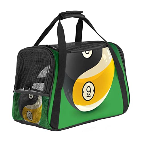Haustier-Tragetasche Yin Yang Billardbälle, weiche Seiten, Reisetragetasche für Corgi, Katzen, Hunde, Welpen, bequem, tragbar, faltbar, von Fluggesellschaften zugelassen Haustier-Tragetasche Yin Yang Billardbälle, weiche Seiten, Reisetragetasche für Corgi, Katzen, Hunde, Welpen, bequem, tragbar, faltbar, von Fluggesellschaften zugelassen von Eslifey
