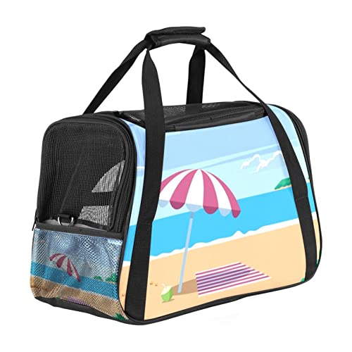 Haustier-Tragetasche für Strand, Resort, Landschaft, weiche Seiten, für Haustiere, für Corgi, Katzen, Hunde, Welpen, bequem, tragbar, faltbar, von Fluggesellschaften zugelassen Haustier-Tragetasche für Strand, Resort, Landschaft, weiche Seiten, für Haustiere, für Corgi, Katzen, Hunde, Welpen, bequem, tragbar, faltbar, von Fluggesellschaften zugelassen von Eslifey
