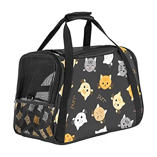 Haustier-Transporttasche für Katzen und Katzen, weich, tragbar, faltbar, Fluggesellschaften zugelassen von Eslifey
