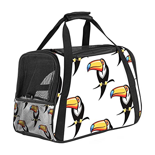 Haustier-Transporttasche für Vögel, Tukan, weich, für Katzen, Hunde, Welpen, bequem, tragbar, faltbar, für Fluggesellschaften zugelassen von Eslifey