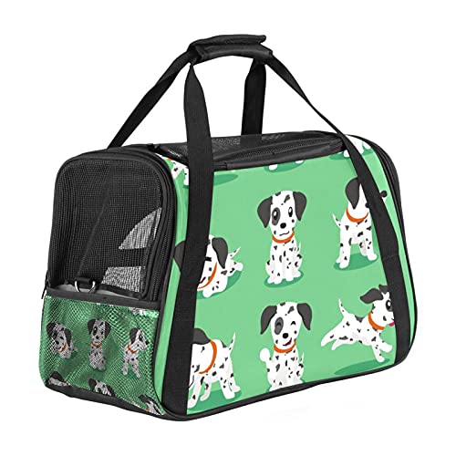 Haustier-Transporttasche für Welpen, gepunktet, weich, für Katzen, Hunde, Welpen, bequem, faltbar, für Fluggesellschaften zugelassen von Eslifey