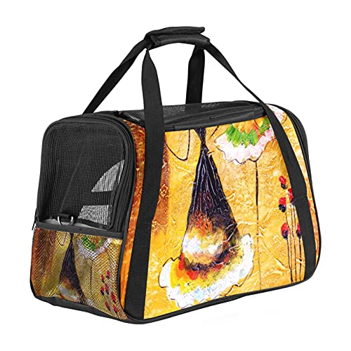 Haustier-Transporttasche für spanische Tänzerinnen mit weichen Seiten, für Katzen, Hunde, Welpen, bequem, tragbar, faltbar, für Fluggesellschaften zugelassen von Eslifey
