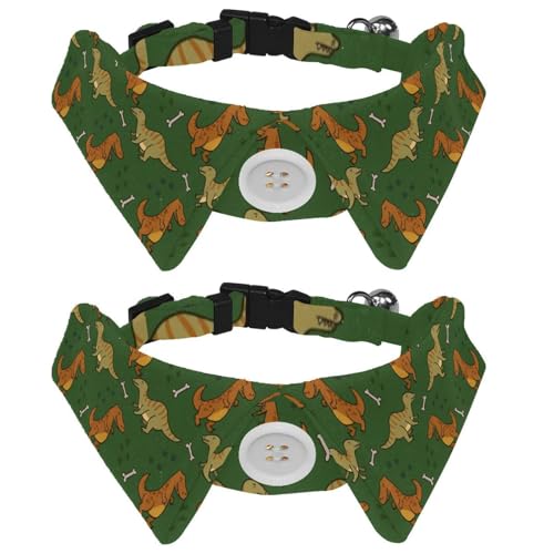 Hundehalsband mit Fliege, verstellbares formelles Smokinghalsband mit abnehmbarem Hemdkragen, Katzenhalsbänder für kleine Haustiere, Dinosaurier-Knochen Hundehalsband mit Fliege, verstellbares formelles Smokinghalsband mit abnehmbarem Hemdkragen, Katzenhalsbänder für kleine Haustiere, Dinosaurier-Knochen von Eslifey