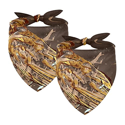 Hundehalstuch, 2 Stück, Kunst Wildtiere Vogel Haustier Schal, Chiffon Bandanas Dreieck Lätzchen Zubehör für kleine, mittelgroße und große Hunde Welpen Haustiere Hundehalstuch, 2 Stück, Kunst Wildtiere Vogel Haustier Schal, Chiffon Bandanas Dreieck Lätzchen Zubehör für kleine, mittelgroße und große Hunde Welpen Haustiere von Eslifey