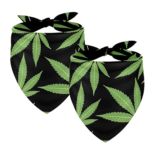 Hundehalstuch, Cannabis-Textur, Marihuana-Blatt, Haustier-Schal, Chiffon, Halstuch, Dreieck-Lätzchen, Zubehör für kleine, mittelgroße und große Hunde, Welpen, Haustiere Hundehalstuch, Cannabis-Textur, Marihuana-Blatt, Haustier-Schal, Chiffon, Halstuch, Dreieck-Lätzchen, Zubehör für kleine, mittelgroße und große Hunde, Welpen, Haustiere von Eslifey