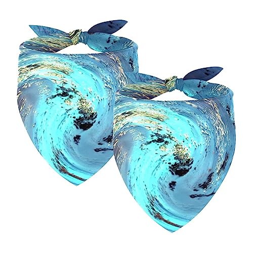 Hundehalstuch, Tai Chi Wave Haustierschal, Chiffon-Halstuch, dreieckiges Lätzchen, Zubehör für kleine, mittelgroße und große Hunde, Welpen, Haustiere, 2 Stück Hundehalstuch, Tai Chi Wave Haustierschal, Chiffon-Halstuch, dreieckiges Lätzchen, Zubehör für kleine, mittelgroße und große Hunde, Welpen, Haustiere, 2 Stück von Eslifey