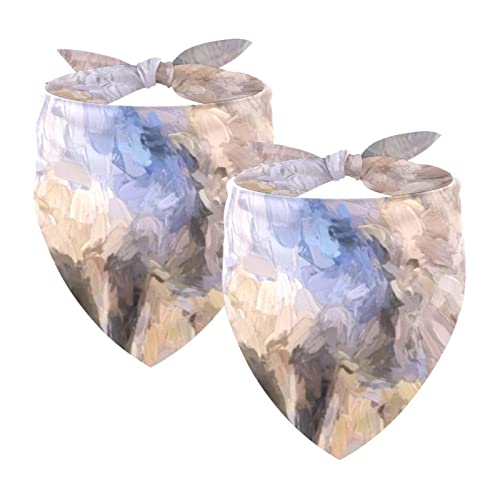 Hundehalstücher für Wildtiere, Wald, Vogel, Ölgemälde, Haustierschal, Chiffon-Halstuch, Dreieck-Lätzchen, Zubehör für kleine, mittelgroße und große Hunde, Welpen, Haustiere, 2 Stück Hundehalstücher für Wildtiere, Wald, Vogel, Ölgemälde, Haustierschal, Chiffon-Halstuch, Dreieck-Lätzchen, Zubehör für kleine, mittelgroße und große Hunde, Welpen, Haustiere, 2 Stück von Eslifey