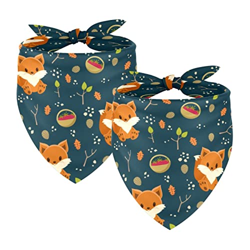 Hundehalstücher mit süßem Fuchs-Motiv, Chiffon, Halstuch, Dreiecks-Lätzchen, Zubehör für kleine, mittelgroße und große Hunde, Welpen, Haustiere Hundehalstücher mit süßem Fuchs-Motiv, Chiffon, Halstuch, Dreiecks-Lätzchen, Zubehör für kleine, mittelgroße und große Hunde, Welpen, Haustiere von Eslifey