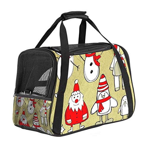 Tragetasche für Haustiere, Weihnachtselemente, Skizze, weiche Seiten, für Corgi, Katzen, Hunde, Welpen, bequem, tragbar, faltbar, von Fluggesellschaften zugelassen Tragetasche für Haustiere, Weihnachtselemente, Skizze, weiche Seiten, für Corgi, Katzen, Hunde, Welpen, bequem, tragbar, faltbar, von Fluggesellschaften zugelassen von Eslifey
