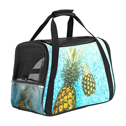 Transporttasche für Haustiere, Ananas unter Wasser, weich, für Corgi, Katzen, Hunde, Welpen, bequem, tragbar, faltbar, von Fluggesellschaften zugelassen Transporttasche für Haustiere, Ananas unter Wasser, weich, für Corgi, Katzen, Hunde, Welpen, bequem, tragbar, faltbar, von Fluggesellschaften zugelassen von Eslifey