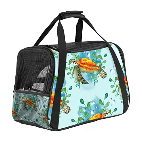 Transporttasche für Haustiere, Aquarell, Meeresschildkröte, weich, für Corgi, Katzen, Hunde, Welpen, bequem, tragbar, faltbar, von Fluggesellschaften zugelassen Transporttasche für Haustiere, Aquarell, Meeresschildkröte, weich, für Corgi, Katzen, Hunde, Welpen, bequem, tragbar, faltbar, von Fluggesellschaften zugelassen von Eslifey