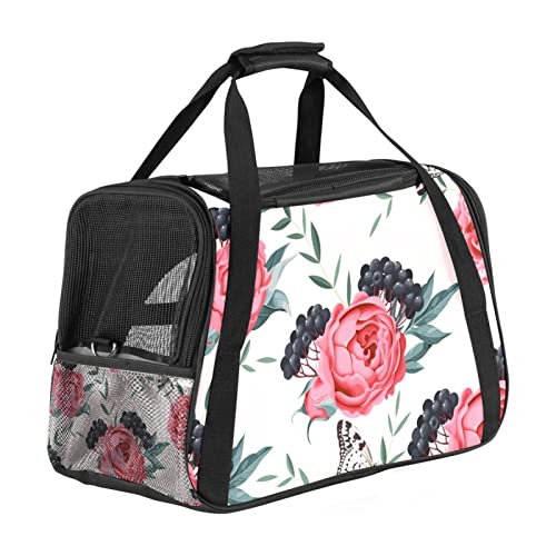 Transporttasche für Haustiere, Blumen, Obst und Schmetterlinge, weich, für Corgi, Katzen, Hunde, Welpen, bequem, tragbar, faltbar, von Fluggesellschaften zugelassen Transporttasche für Haustiere, Blumen, Obst und Schmetterlinge, weich, für Corgi, Katzen, Hunde, Welpen, bequem, tragbar, faltbar, von Fluggesellschaften zugelassen von Eslifey