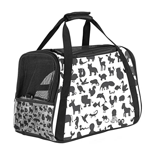 Transporttasche für Haustiere, Cartoon-Tiere, Wildleben, weich, für Corgi, Katzen, Hunde, Welpen, bequem, tragbar, faltbar, von Fluggesellschaften zugelassen Transporttasche für Haustiere, Cartoon-Tiere, Wildleben, weich, für Corgi, Katzen, Hunde, Welpen, bequem, tragbar, faltbar, von Fluggesellschaften zugelassen von Eslifey