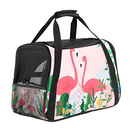 Transporttasche für Haustiere, Flamingo, Vögel und Schwalbe, weich, für Corgi, Katzen, Hunde, Welpen, bequem, tragbar, faltbar, von Fluggesellschaften zugelassen Transporttasche für Haustiere, Flamingo, Vögel und Schwalbe, weich, für Corgi, Katzen, Hunde, Welpen, bequem, tragbar, faltbar, von Fluggesellschaften zugelassen von Eslifey
