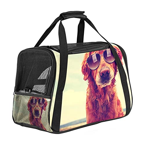 Transporttasche für Haustiere, Golden Retriever, weiche Seiten, für Katzen, Hunde, Welpen, bequem, tragbar, faltbar, für Fluggesellschaften zugelassen von Eslifey