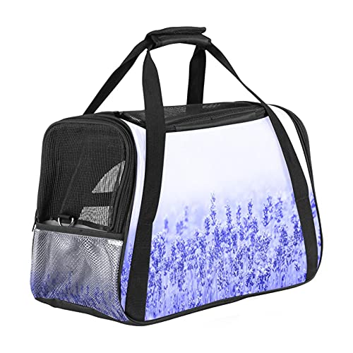 Transporttasche für Haustiere, Lavendelblüte, violett, 2 Stück von Eslifey