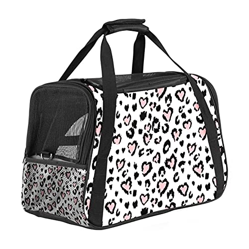 Transporttasche für Haustiere, Leopardenmuster, Pink / Camouflage von Eslifey