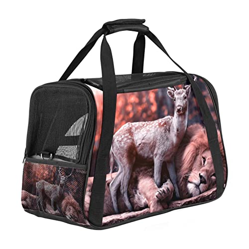 Transporttasche für Haustiere, Löwen, Hirsch, weich, für Corgi, Katzen, Hunde, Welpen, bequem, tragbar, faltbar, von Fluggesellschaften zugelassen Transporttasche für Haustiere, Löwen, Hirsch, weich, für Corgi, Katzen, Hunde, Welpen, bequem, tragbar, faltbar, von Fluggesellschaften zugelassen von Eslifey