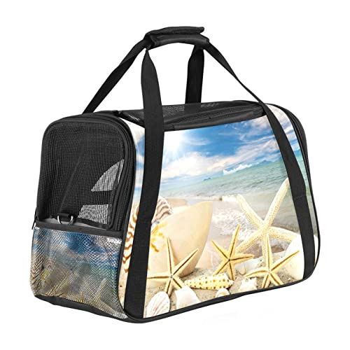 Transporttasche für Haustiere, Sonnenhimmel, Strand, Seestern, weich, für Corgi, Katzen, Hunde, Welpen, bequem, tragbar, faltbar, von Fluggesellschaften zugelassen Transporttasche für Haustiere, Sonnenhimmel, Strand, Seestern, weich, für Corgi, Katzen, Hunde, Welpen, bequem, tragbar, faltbar, von Fluggesellschaften zugelassen von Eslifey