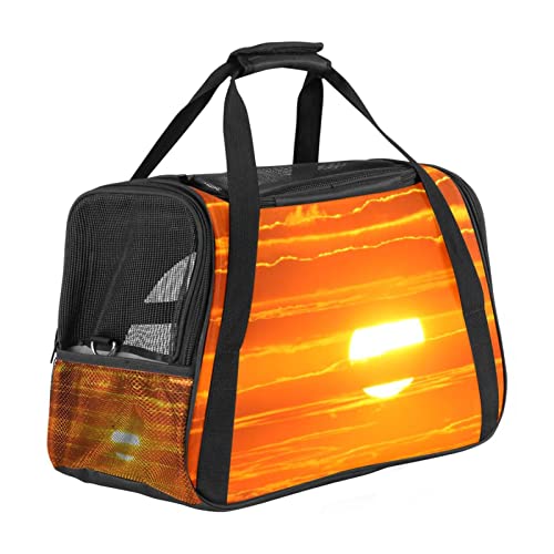 Transporttasche für Haustiere, Sonnenuntergang, Landschaft, weiche Seiten, für Corgi, Katzen, Hunde, Welpen, bequem, tragbar, faltbar, von Fluggesellschaften zugelassen Transporttasche für Haustiere, Sonnenuntergang, Landschaft, weiche Seiten, für Corgi, Katzen, Hunde, Welpen, bequem, tragbar, faltbar, von Fluggesellschaften zugelassen von Eslifey