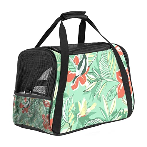 Transporttasche für Haustiere, Tukane mit Flamingo, weich, für Corgi, Katzen, Hunde, Welpen, bequem, tragbar, faltbar, von Fluggesellschaften zugelassen Transporttasche für Haustiere, Tukane mit Flamingo, weich, für Corgi, Katzen, Hunde, Welpen, bequem, tragbar, faltbar, von Fluggesellschaften zugelassen von Eslifey