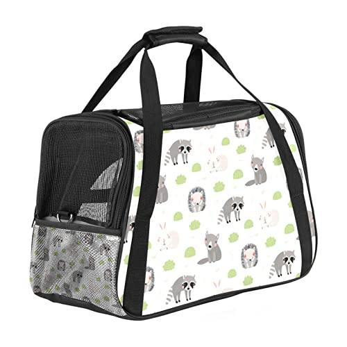 Transporttasche für Haustiere, Waldtiere, Waschbär, weiche Seiten, für Corgi, Katzen, Hunde, Welpen, bequem, tragbar, faltbar, von Fluggesellschaften zugelassen Transporttasche für Haustiere, Waldtiere, Waschbär, weiche Seiten, für Corgi, Katzen, Hunde, Welpen, bequem, tragbar, faltbar, von Fluggesellschaften zugelassen von Eslifey
