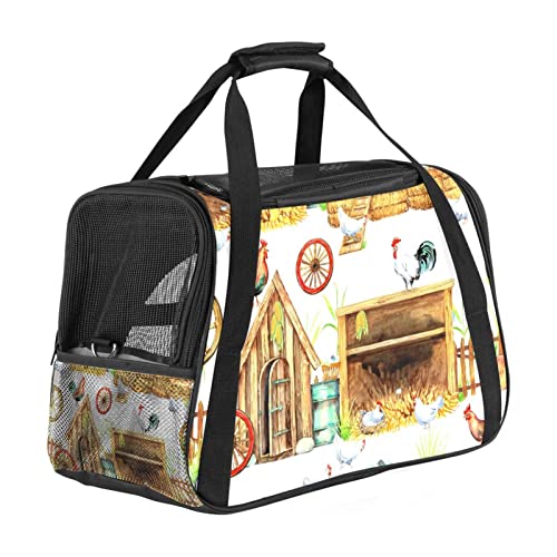 Transporttasche für Haustiere, mit Hahnmotiv, weich, für Corgi, Katzen, Hunde, Welpen, bequem, tragbar, faltbar, von Fluggesellschaften zugelassen Transporttasche für Haustiere, mit Hahnmotiv, weich, für Corgi, Katzen, Hunde, Welpen, bequem, tragbar, faltbar, von Fluggesellschaften zugelassen von Eslifey