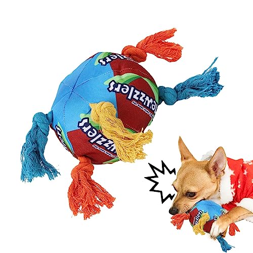 Esncddym Sniffle Interactive Treat Ball, Schnüffelspielzeug für Hunde | Kleines Kauspielzeug für Hunde | Unzerstörbares, kaubares, weiches Trainingsspielzeug für Aggressive Kauer, waschbares von Esncddym