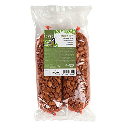 Esschert Design 2er Pack Rote Erdnüsse im Netz, 2 x 200g, Vogelfutter für Winter Esschert Design 2er Pack Rote Erdnüsse im Netz, 2 x 200g, Vogelfutter für Winter von Esschert Design