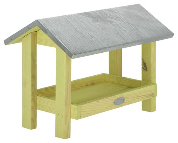 Esschert Design Bodenfutterhaus - Bodenfuttertisch mit Zinkdach von Esschert Design