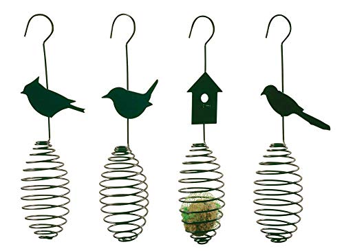 Esschert Design Futterfeder, Vogelfutter-Spirale, Halterung für Futterball, Futterkugel, Sortiert, 1 Stück, ca. 11 cm x 7,5 cm x 35 cm Esschert Design Futterfeder, Vogelfutter-Spirale, Halterung für Futterball, Futterkugel, Sortiert, 1 Stück, ca. 11 cm x 7,5 cm x 35 cm von Esschert Design