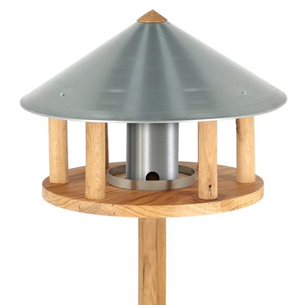 Esschert Design Futterhaus Eiche, mit Standfuß und Silo, verzinktes... von Esschert Design