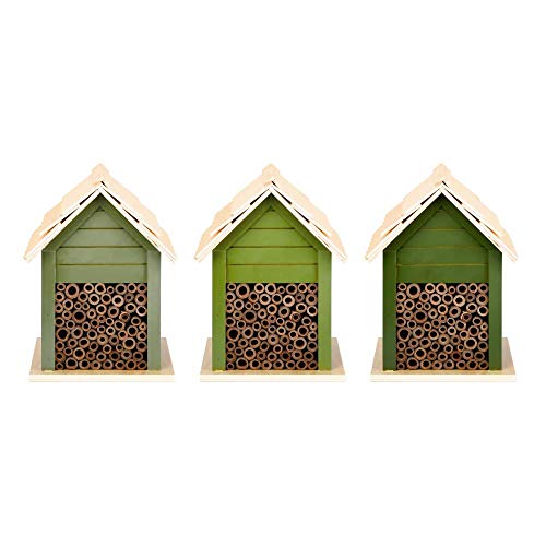 Esschert Design Grüntöne Serie Bienenhaus, farbig Sortiert, Verschiedene Grüntöne, hellgrün/grün/dunkelgrün, Farbwahl Nicht möglich von Esschert Design
